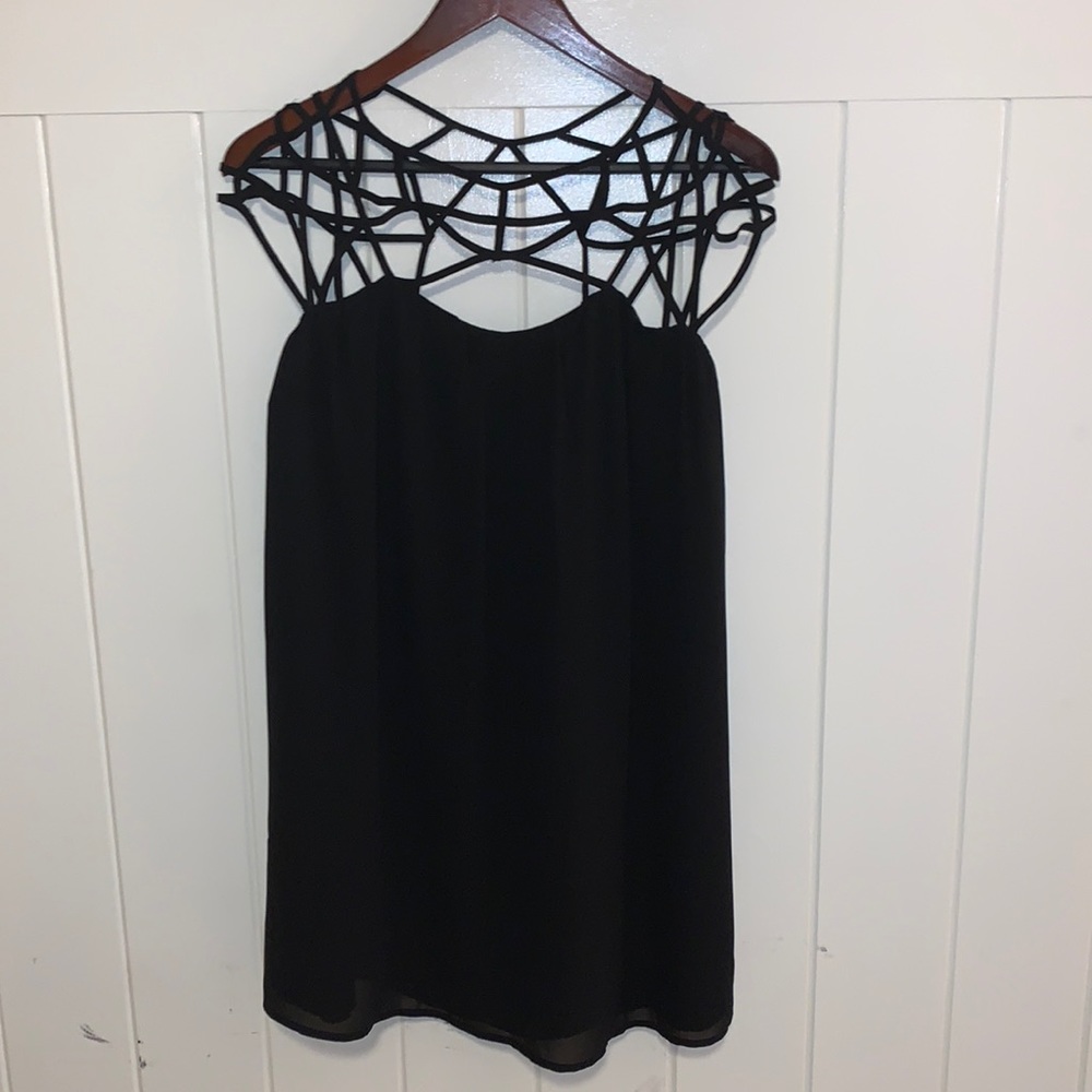 Cut Out Shoulder A-Line Dress